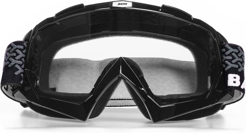 BATFOX Kids Youth Dirt Bike Goggles-Motocross & ATV Riding Goggles for Women,UV400 Anti-Slip Strap,MTB,UTV,OTG,MX Gear - Image 1